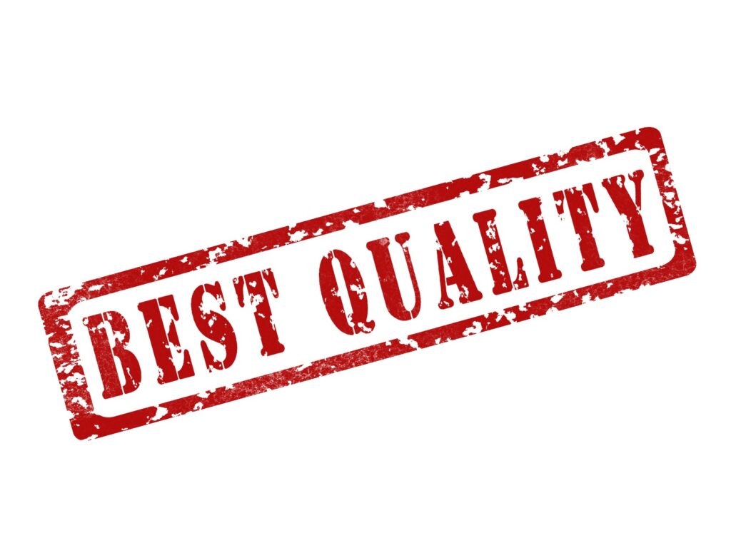 Stempelabdruck mit der Aufschrift "Best Quality"